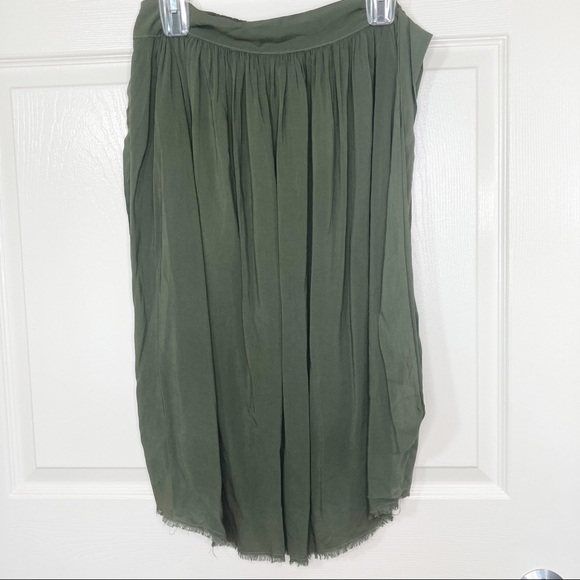 Planet Blue Blue Life Tie Waist Midi Skirt - Picture 2 of 6